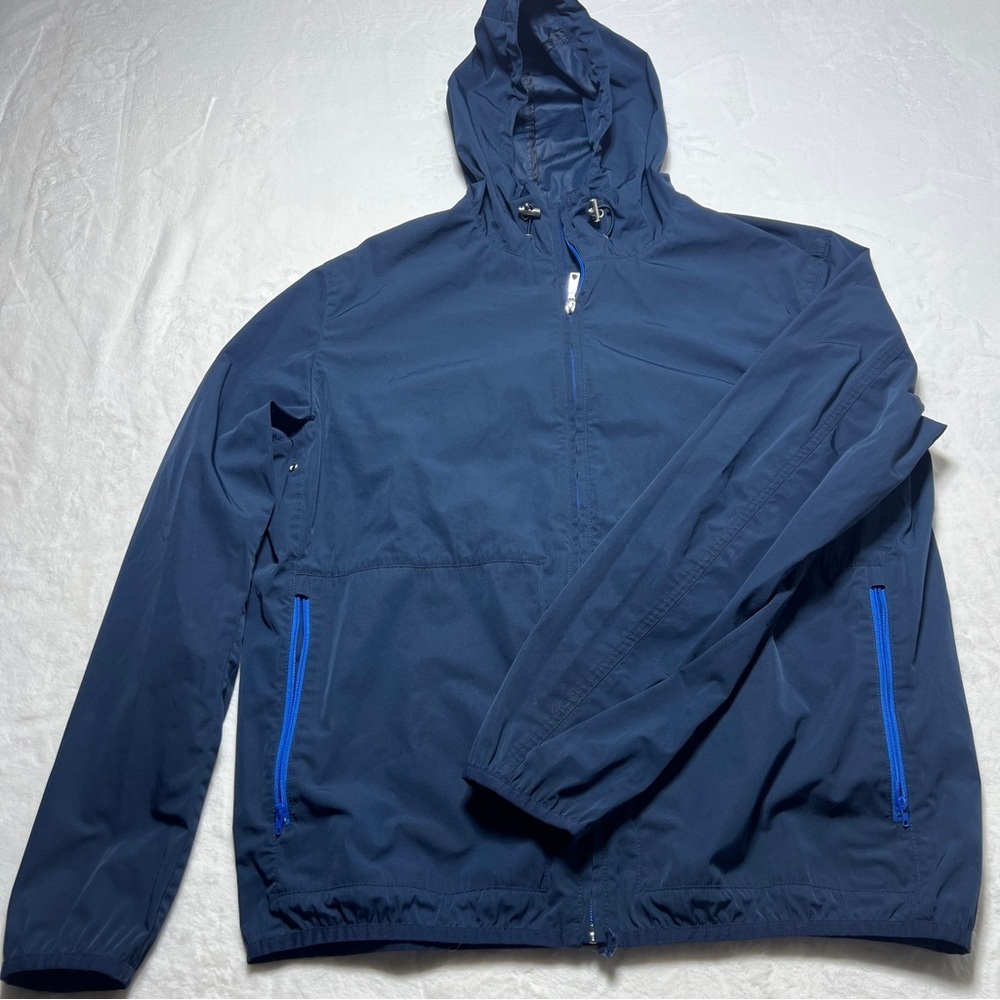 Brooks‎ brother Men's Navy Blue Hooded Jacket